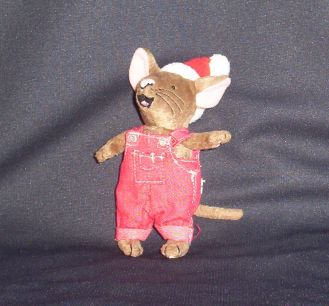 Country Christmas Mouse Stuffed Animal